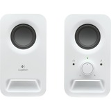 Logitech Z150 Blanco Alámbrico 3 W, Altavoces de PC blanco, 2.0 canales, Alámbrico, 3 W, Blanco