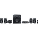 Logitech Z906 500 W Negro 5.1 canales, Altavoces de PC negro, 5.1 canales, 500 W, Universal, Negro, 1000 W, IR, Minorista