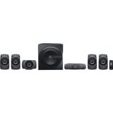 Logitech Z906 conjunto de altavoces 500 W Universal Negro 5.1 canales 67 W, Altavoces de PC negro, 5.1 canales, 500 W, Universal, Negro, 1000 W, IR, Minorista