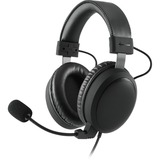 Sharkoon B1 Auriculares Diadema Conector de 3,5 mm Negro, Auriculares para gaming negro, Auriculares, Diadema, Juego, Negro, Binaural, 2,55 m