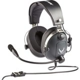Thrustmaster T.Flight U.S. Air Force Edition Auriculares Alámbrico Diadema Juego Negro, Auriculares para gaming gris/metálico, Alámbrico, Juego, 650 g, Auriculares, Negro