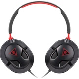 Turtle Beach TB043101 Binaural Diadema Negro, Rojo auricular con micrófono, Auriculares para gaming negro, Consola de juegos, Binaural, Diadema, Negro, Rojo, Espuma, Imitación piel, Xbox One, PlayStation 4