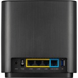 ASUS ZenWiFi AX XT8 (B-2-PK) router inalámbrico Gigabit Ethernet Tribanda (2,4 GHz/5 GHz/5 GHz) Negro, Router WIRELESS LTE negro, Wi-Fi 6 (802.11ax), Tribanda (2,4 GHz/5 GHz/5 GHz), Ethernet, Negro, Router de sobremesa