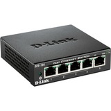 D-Link DES-105 No administrado L2 Negro, Interruptor/Conmutador negro, No administrado, L2, Bidireccional completo (Full duplex)