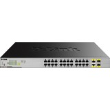 D-Link DGS-1026MP switch No administrado Gigabit Ethernet (10/100/1000) Energía sobre Ethernet (PoE) Negro, Gris, Interruptor/Conmutador No administrado, Gigabit Ethernet (10/100/1000), Energía sobre Ethernet (PoE), Montaje en rack