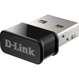 D-Link DWA-181 adaptador y tarjeta de red WLAN, Adaptador Wi-Fi Inalámbrico, USB, WLAN, Wi-Fi 5 (802.11ac), Negro