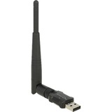 DeLOCK 12462 adaptador y tarjeta de red WLAN 433 Mbit/s, Adaptador Wi-Fi negro, Inalámbrico, USB, WLAN, Wi-Fi 5 (802.11ac), 433 Mbit/s, Negro