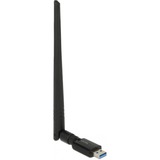 DeLOCK 12535 adaptador y tarjeta de red RF inalámbrico, Antena negro, Inalámbrico, USB, RF inalámbrico, Wi-Fi 5 (802.11ac), Negro