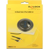 DeLOCK 62868 hub de interfaz USB 3.2 Gen 1 (3.1 Gen 1) Type-A 5000 Mbit/s Negro, Hub USB USB 3.2 Gen 1 (3.1 Gen 1) Type-A, USB 3.2 Gen 1 (3.1 Gen 1) Type-A, 5000 Mbit/s, Negro, 0,95 m, USB
