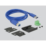 DeLOCK 63309 hub de interfaz USB 3.2 Gen 1 (3.1 Gen 1) Type-B 5000 Mbit/s Negro, Hub USB negro, USB 3.2 Gen 1 (3.1 Gen 1) Type-B, USB 3.2 Gen 1 (3.1 Gen 1) Type-A, 5000 Mbit/s, Negro, Metal, CC