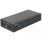 DeLOCK 63311 hub de interfaz USB 3.2 Gen 1 (3.1 Gen 1) Type-B 5000 Mbit/s Negro, Hub USB negro, USB 3.2 Gen 1 (3.1 Gen 1) Type-B, USB 3.2 Gen 1 (3.1 Gen 1) Type-A, 5000 Mbit/s, Negro, Metal, CC