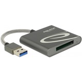 DeLOCK 91583 lector de tarjeta USB 3.2 Gen 1 (3.1 Gen 1) Gris, Lector de tarjetas antracita, XQD, Gris, 480 Mbit/s, Aluminio, • Mac OS 10.9 or above • Windows 7 32-bit • Windows 7 64-bit • Windows 8.1 32-bit •..., USB 3.2 Gen 1 (3.1 Gen 1)