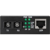 Digitus Convertidor de medios Fast Ethernet RJ45 / SC negro, 100 Mbit/s, 100Base-TX, 100Base-FX, IEEE 802.3, IEEE 802.3u, Ethernet rápido, 10,100 Mbit/s