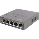 Netgear GS105E-200PES switch Gestionado L2/L3 Gigabit Ethernet (10/100/1000) Gris, Interruptor/Conmutador gris, Gestionado, L2/L3, Gigabit Ethernet (10/100/1000), Bidireccional completo (Full duplex)