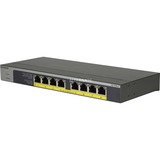 Netgear GS108LP No administrado Gigabit Ethernet (10/100/1000) Energía sobre Ethernet (PoE) 1U Negro, Gris, Interruptor/Conmutador No administrado, Gigabit Ethernet (10/100/1000), Energía sobre Ethernet (PoE), Montaje en rack, 1U, Montaje de pared