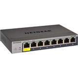 Netgear GS108T Gestionado L2 Gigabit Ethernet (10/100/1000) Gris, Interruptor/Conmutador Gestionado, L2, Gigabit Ethernet (10/100/1000), Bidireccional completo (Full duplex), Minorista