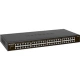 Netgear GS348 No administrado Gigabit Ethernet (10/100/1000) 1U Negro, Interruptor/Conmutador No administrado, Gigabit Ethernet (10/100/1000), Montaje en rack, 1U
