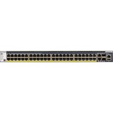 Netgear GSM4352PA Gestionado L2/L3/L4 Gigabit Ethernet (10/100/1000) Energía sobre Ethernet (PoE) 1U Negro, Interruptor/Conmutador Gestionado, L2/L3/L4, Gigabit Ethernet (10/100/1000), Energía sobre Ethernet (PoE), Montaje en rack, 1U