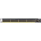 Netgear GSM4352PB Gestionado L2/L3/L4 Gigabit Ethernet (10/100/1000) Energía sobre Ethernet (PoE) 1U Negro, Interruptor/Conmutador Gestionado, L2/L3/L4, Gigabit Ethernet (10/100/1000), Energía sobre Ethernet (PoE), Montaje en rack, 1U