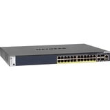 Netgear M4300-28G-PoE+(1000W)/US/EMEA Gestionado Gigabit Ethernet (10/100/1000) Energía sobre Ethernet (PoE) 1U Negro, Interruptor/Conmutador Gestionado, Gigabit Ethernet (10/100/1000), Energía sobre Ethernet (PoE), 1U