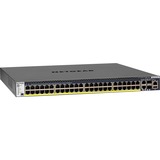 Netgear M4300-52G-PoE+ 1000W PSU Gestionado L2/L3/L4 Gigabit Ethernet (10/100/1000) Energía sobre Ethernet (PoE) 1U Negro, Interruptor/Conmutador Gestionado, L2/L3/L4, Gigabit Ethernet (10/100/1000), Energía sobre Ethernet (PoE), Montaje en rack, 1U
