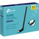 TP-Link Archer T2U Plus Interno WLAN 600 Mbit/s, Adaptador Wi-Fi negro, Interno, Alámbrico, USB, WLAN, 600 Mbit/s, Negro
