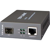 TP-Link MC220L convertidor de medio 1000 Mbit/s Multimodo, Monomodo Negro gris, 1000 Mbit/s, IEEE 802.1ab, IEEE 802.3i, IEEE 802.3u, IEEE 802.3z, Gigabit Ethernet, 1000 Mbit/s, UTP 5e, 5, SFP