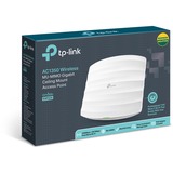 TP-Link Omada EAP225 punto de acceso inalámbrico 1350 Mbit/s Blanco Energía sobre Ethernet (PoE) blanco, 2,4 GHz, 5 GHz, 1350 Mbit/s, 64-bit WEP, 128-bit WEP, 152-bit WEP, SSID, WPA, WPA-PSK, WPA2, WPA2-PSK, 10,100,1000 Mbit/s