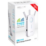 TP-Link RE450 Repetidor de red Blanco 10, 100, 1000 Mbit/s blanco, Repetidor de red, 1300 Mbit/s, 10,100,1000 Mbit/s, Windows 10, Windows 2000, Windows 7, Windows 8, Windows 8.1, Windows 98SE, Windows NT, Windows XP, Externo, 10/100/1000Base-T(X)