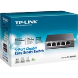 TP-Link TL-SG105E switch Gestionado L2 Gigabit Ethernet (10/100/1000) Negro, Interruptor/Conmutador Gestionado, L2, Gigabit Ethernet (10/100/1000)