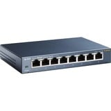 TP-Link TL-SG108 switch No administrado L2 Gigabit Ethernet (10/100/1000) Negro, Interruptor/Conmutador gris, No administrado, L2, Gigabit Ethernet (10/100/1000), Bidireccional completo (Full duplex), Montaje de pared