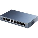TP-Link TL-SG108 switch No administrado L2 Gigabit Ethernet (10/100/1000) Negro, Interruptor/Conmutador gris, No administrado, L2, Gigabit Ethernet (10/100/1000), Bidireccional completo (Full duplex), Montaje de pared