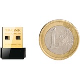 TP-Link TL-WN725N adaptador y tarjeta de red WLAN 150 Mbit/s, Adaptador Wi-Fi negro, Inalámbrico, USB, WLAN, Wi-Fi 4 (802.11n), 150 Mbit/s, Negro, Minorista