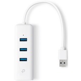 TP-Link UE330 base para portátil y replicador de puertos Alámbrico USB 3.2 Gen 1 (3.1 Gen 1) Type-A Blanco, Hub USB blanco, Alámbrico, USB 3.2 Gen 1 (3.1 Gen 1) Type-A, 10,100,1000 Mbit/s, Blanco, RJ-45, USB 3.2 Gen 1 (3.1 Gen 1) Type-A, USB