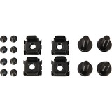 Ubiquiti ER-RMKIT accesorio de bastidor Kit de montaje, Fijación/Instalación negro, Kit de montaje, Negro, 1U, Ubiquiti Networks EdgeRouter 4, EdgeRouter 6P, 48,3 cm (19")
