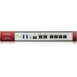 Zyxel ATP200 cortafuegos (hardware) Escritorio 2 Gbit/s gris/Rojo, 2 Gbit/s, 0,5 Gbit/s, 40 Gbit/s, 10 transacciones por segundo, 450/450 Gbit/s, 45,38 BTU/h