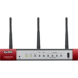 Zyxel USG20W-VPN-EU0101F router inalámbrico Gigabit Ethernet Doble banda (2,4 GHz / 5 GHz) 4G Gris, Rojo, Cortafuegos Wi-Fi 5 (802.11ac), Doble banda (2,4 GHz / 5 GHz), Ethernet, 4G, Gris, Rojo, Enrutador portátil