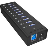 ICY BOX IB-AC6110 USB 3.2 Gen 1 (3.1 Gen 1) Type-B 5000 Mbit/s Negro, Hub USB negro, USB 3.2 Gen 1 (3.1 Gen 1) Type-B, USB 3.2 Gen 1 (3.1 Gen 1) Type-A, 5000 Mbit/s, Negro, Aluminio, China