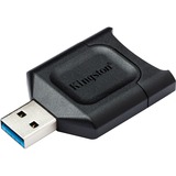 Kingston MobileLite Plus lector de tarjeta USB 3.2 Gen 1 (3.1 Gen 1) Type-A Negro, Lector de tarjetas negro, SD, Negro, USB 3.2 Gen 1 (3.1 Gen 1) Type-A, 51,8 mm, 33,5 mm, 9 mm
