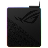 ASUS ROG Balteus Alfombrilla de ratón para juegos Negro, Almohadilla de ratón para juegos negro, Negro, Monocromo, Rojo/Verde/Azul, Base antiderrapante, Alfombrilla de ratón para juegos