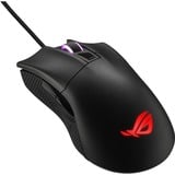 ASUS ROG Gladius II Core ratón Juego mano derecha USB tipo A Óptico 6200 DPI, Ratones para gaming negro, mano derecha, Óptico, USB tipo A, 6200 DPI, Negro