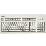 CHERRY G80-3000 teclado Universal USB QWERTY Inglés de EE. UU. Gris beige, Completo (100%), Alámbrico, USB, Interruptor mecánico, QWERTY, Gris