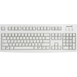 CHERRY G83-6104 teclado USB QWERTY Inglés de EE. UU. Gris beige, Completo (100%), Alámbrico, USB, QWERTY, Gris