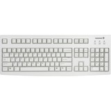 CHERRY G83-6104 teclado Universal USB QWERTY Inglés de EE. UU. Gris beige, Completo (100%), Alámbrico, USB, QWERTY, Gris