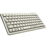 CHERRY G84-4100 teclado Universal USB QWERTY Inglés de EE. UU. Gris blanco, Mini, Alámbrico, USB, QWERTY, Gris