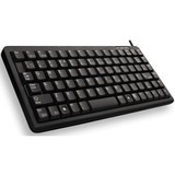 CHERRY G84-4100 teclado Universal USB QWERTY Inglés de EE. UU. Negro negro, Mini, Alámbrico, USB, QWERTY, Negro