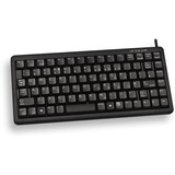 CHERRY G84-4100 teclado Universal USB QWERTY Inglés de EE. UU. Negro negro, Mini, Alámbrico, USB, QWERTY, Negro