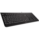 CHERRY KC 1000 USB QWERTY Español Negro, Teclado negro, Estándar, Alámbrico, USB, QWERTY, Negro