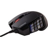 Corsair Scimitar RGB Elite ratón mano derecha USB tipo A Óptico 18000 DPI, Ratones para gaming negro, mano derecha, Óptico, USB tipo A, 18000 DPI, Negro