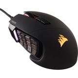 Corsair Scimitar RGB Elite ratón mano derecha USB tipo A Óptico 18000 DPI, Ratones para gaming negro, mano derecha, Óptico, USB tipo A, 18000 DPI, Negro